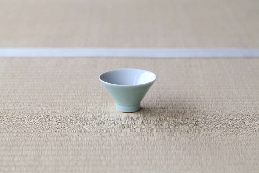 碗  青磁 S 朝日窯工房作