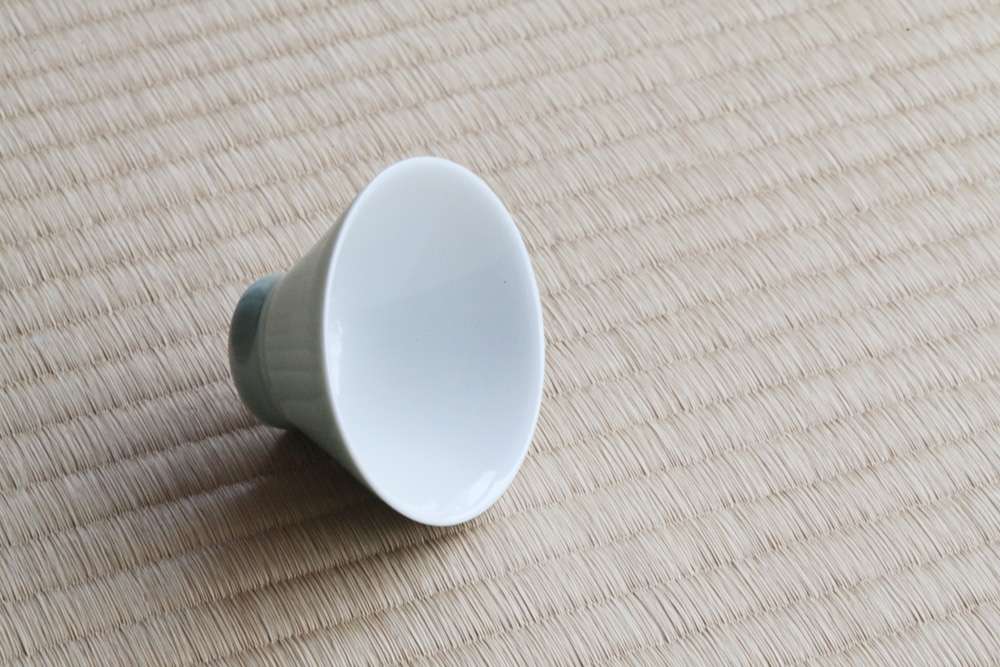 碗  青磁 S 朝日窯工房作