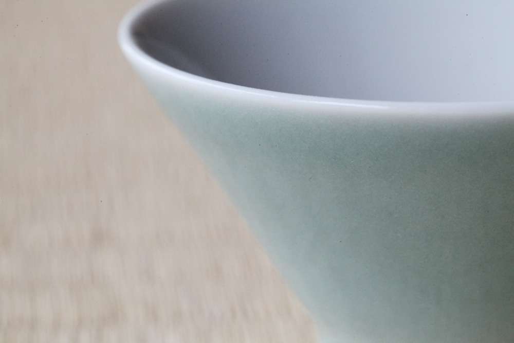 碗  青磁 S 朝日窯工房作