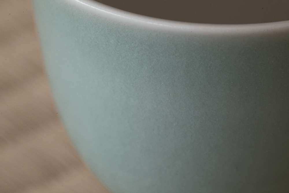 脚付きカップ　青磁 朝日窯工房作