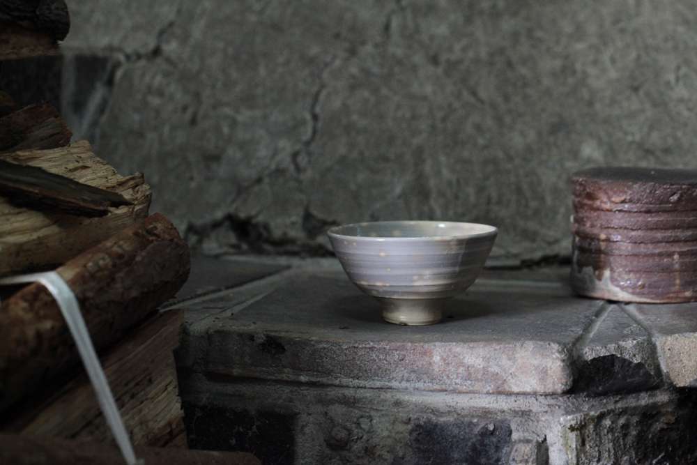 茶盌 鹿背 十六世豊斎作