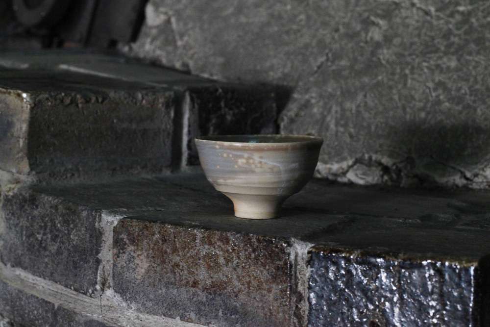 茶盌 鹿背 十六世豊斎作
