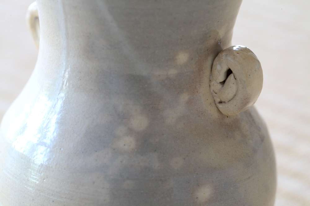 花入 鹿背 十六世豊斎作