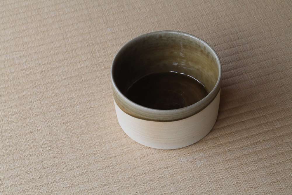 TSUTSU1509　松灰釉 朝日窯工房作