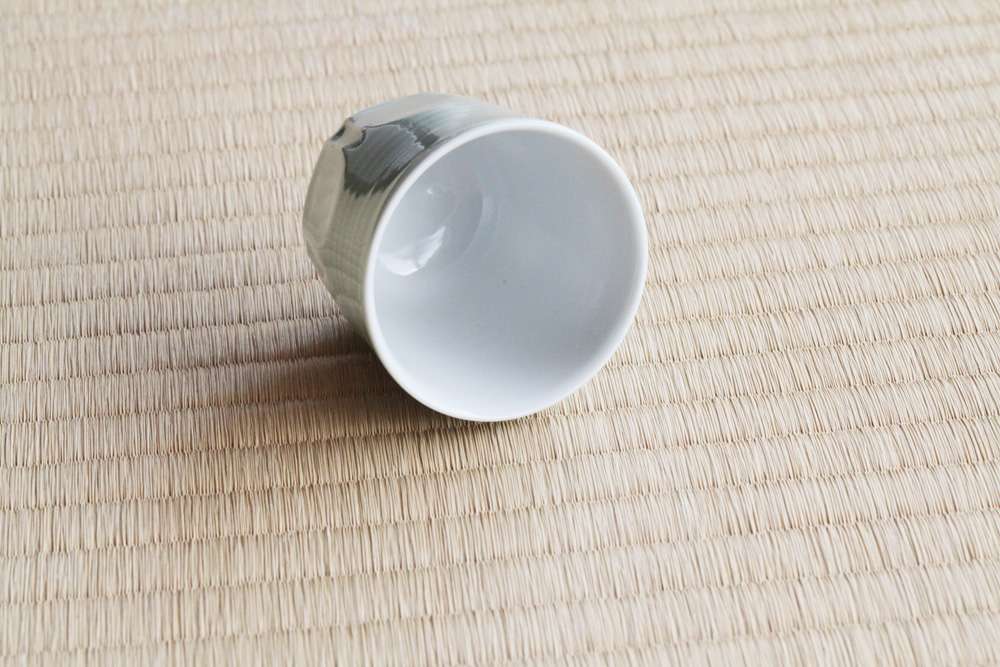 碗 面取 青磁 朝日窯工房作