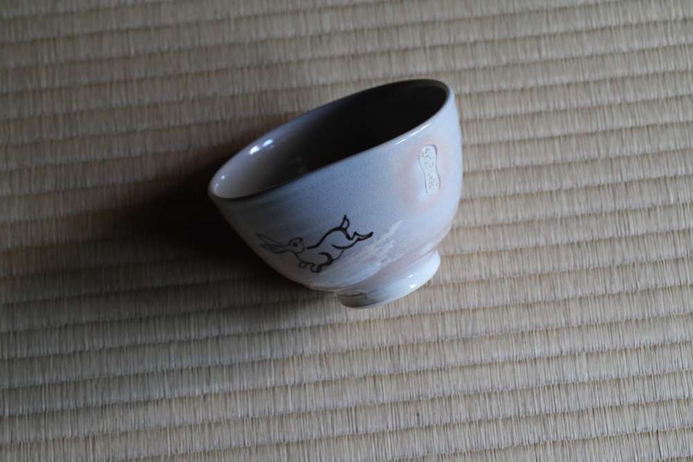 茶盌 見返り兎 燔師