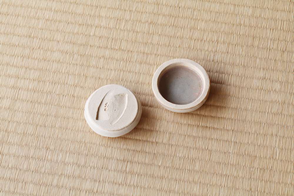 香盒 龍と鳳凰 燔師　十六世豊斎作