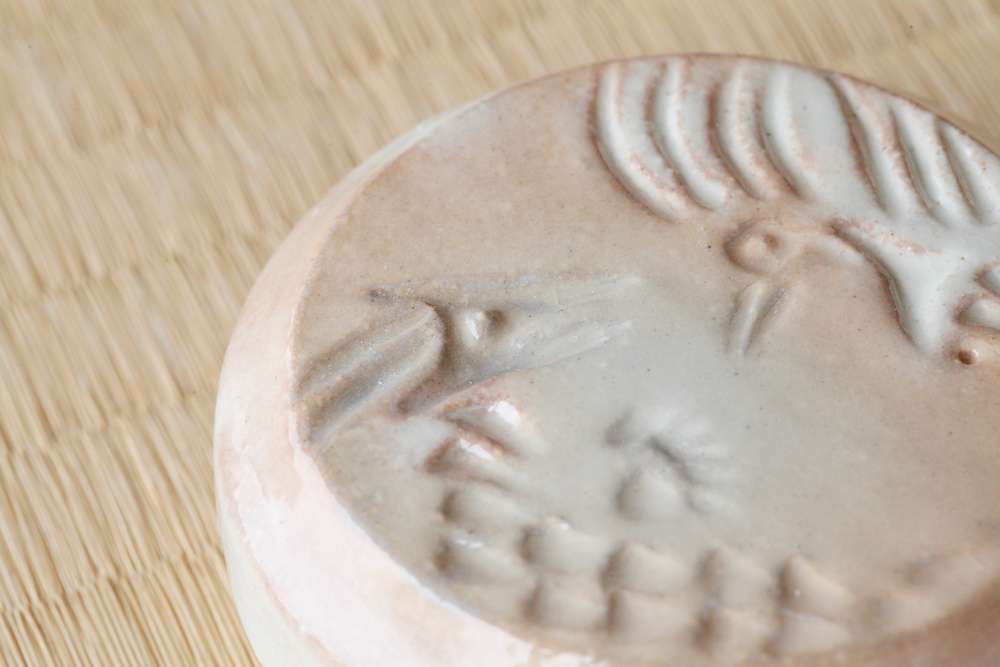 香盒 龍と鳳凰 燔師　十六世豊斎作