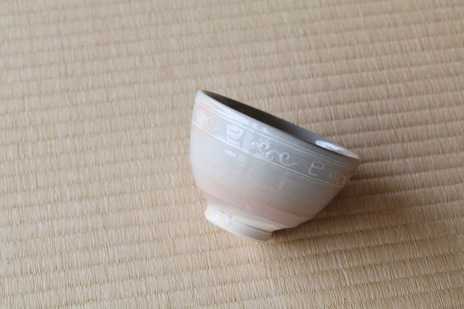 茶盌 辰巳花紋 / 燔師