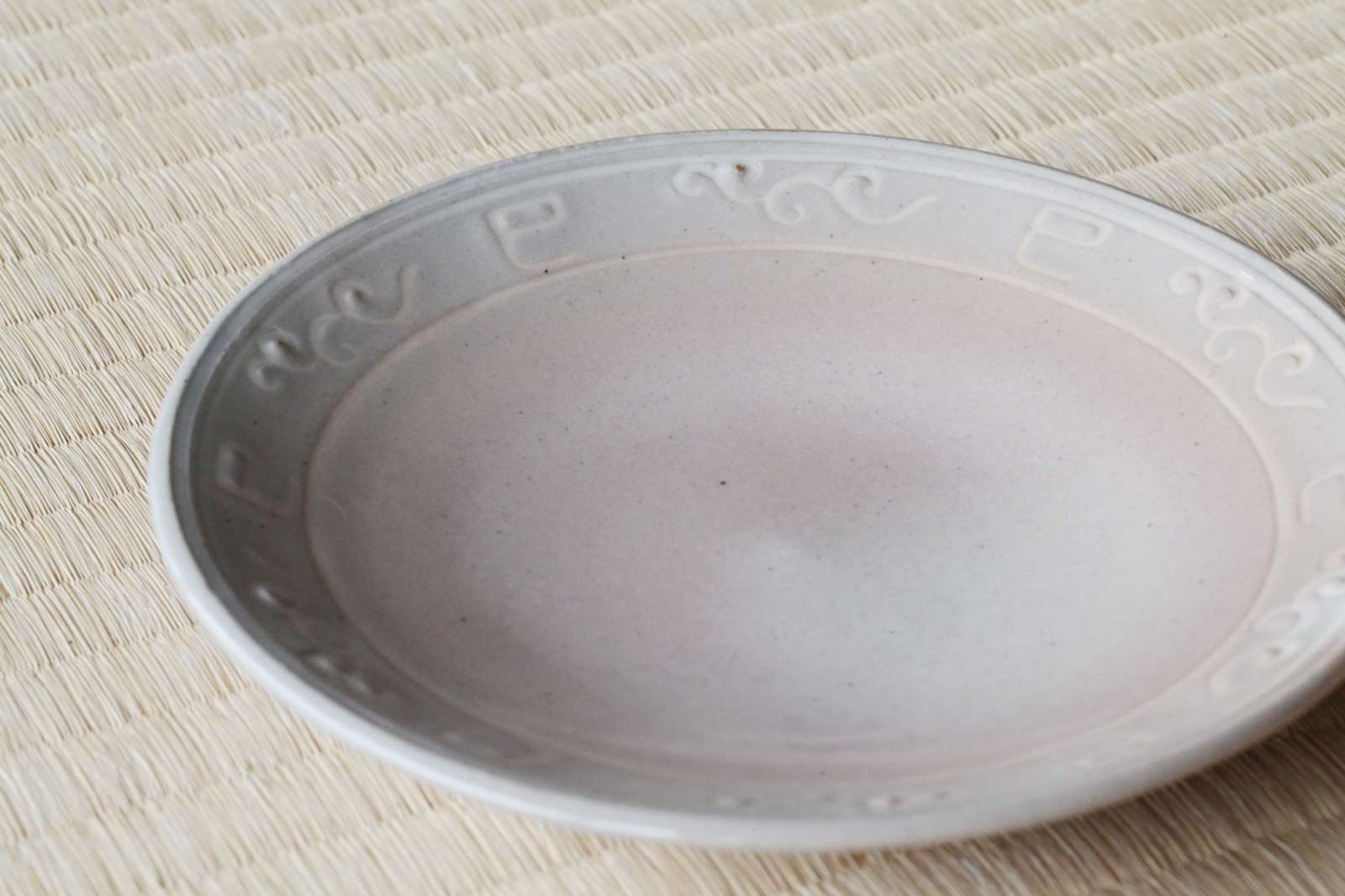 銘々皿 巳印花紋 燔師 五枚