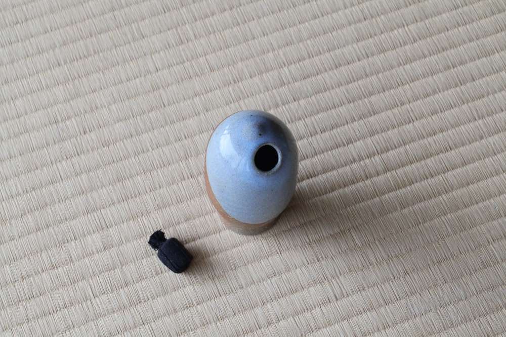 一輪生 / 振り出し  月白釉