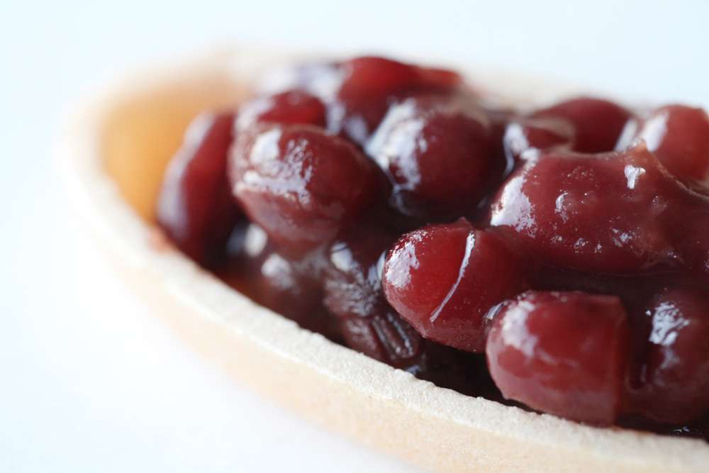 玉露のための小豆菓子