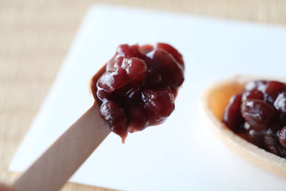 玉露のための小豆菓子
